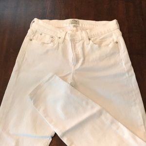 JCrew white toothpick jeans